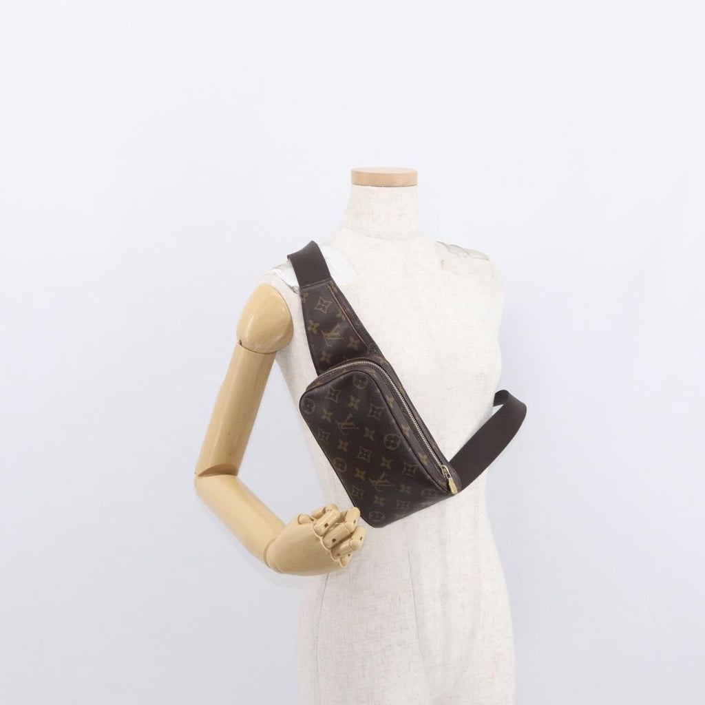 Louis Vuitton Geronimos Waist Bag Monogram Canvas Brown Canvas Shoulder Bag Bag (Pre-Owned)