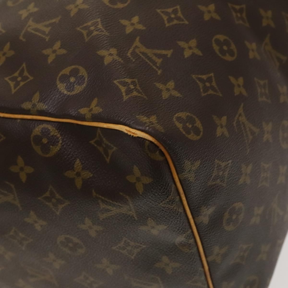 Louis Vuitton Keepall Bag Monogram Canvas Brown Canvas Travel Bag Bag (Pre-Owned)