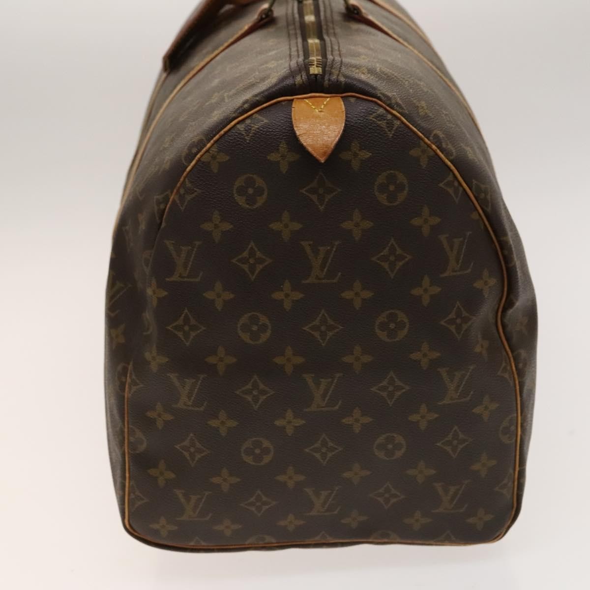 Louis Vuitton Keepall Bag Monogram Canvas Brown Canvas Travel Bag Bag (Pre-Owned)