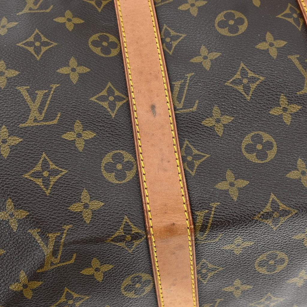 Louis Vuitton Keepall Bag Monogram Canvas Brown Canvas Travel Bag Bag (Pre-Owned)