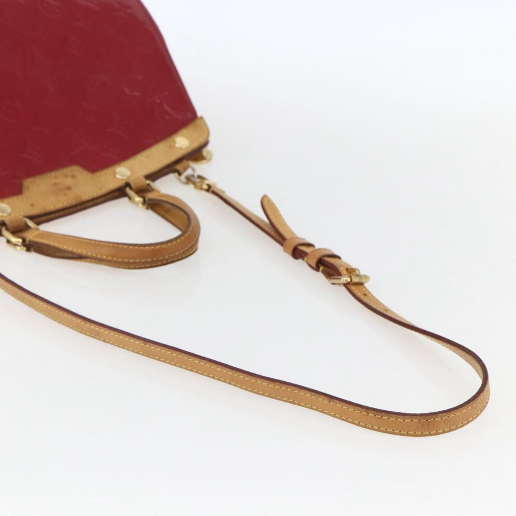 Louis Vuitton Brea Handbag Monogram Vernis Red Patent_Leather Handbag (Pre-Owned)