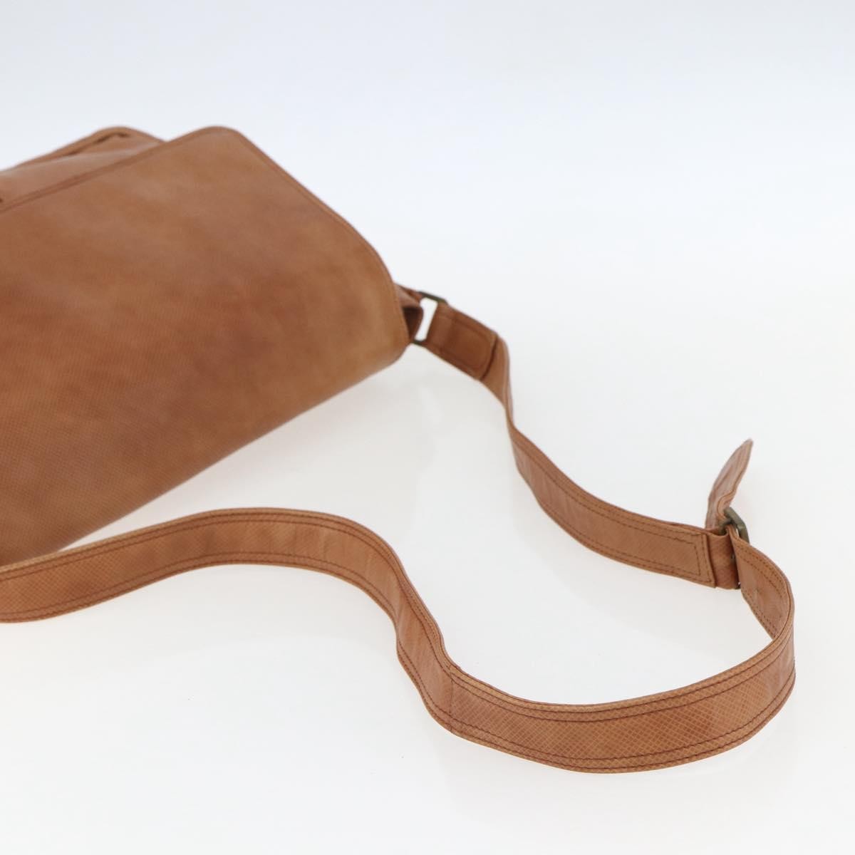 Bottega Veneta Vintage Shoulder Bag Leather Brown Leather Shoulder Bag Bag (Pre-Owned)