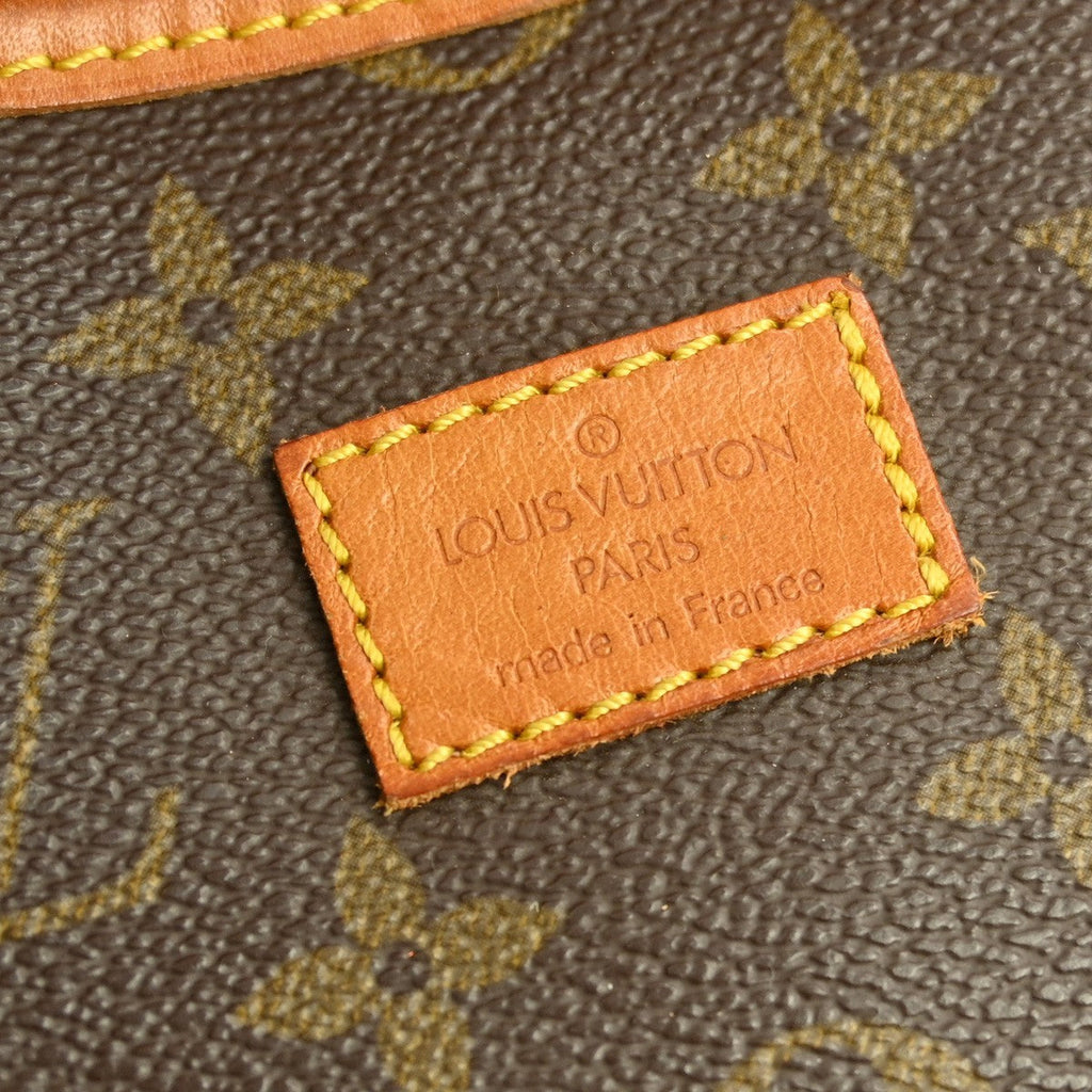 Louis Vuitton Saumur Handbag Monogram Canvas Brown Canvas Shoulder Bag Bag (Pre-Owned)