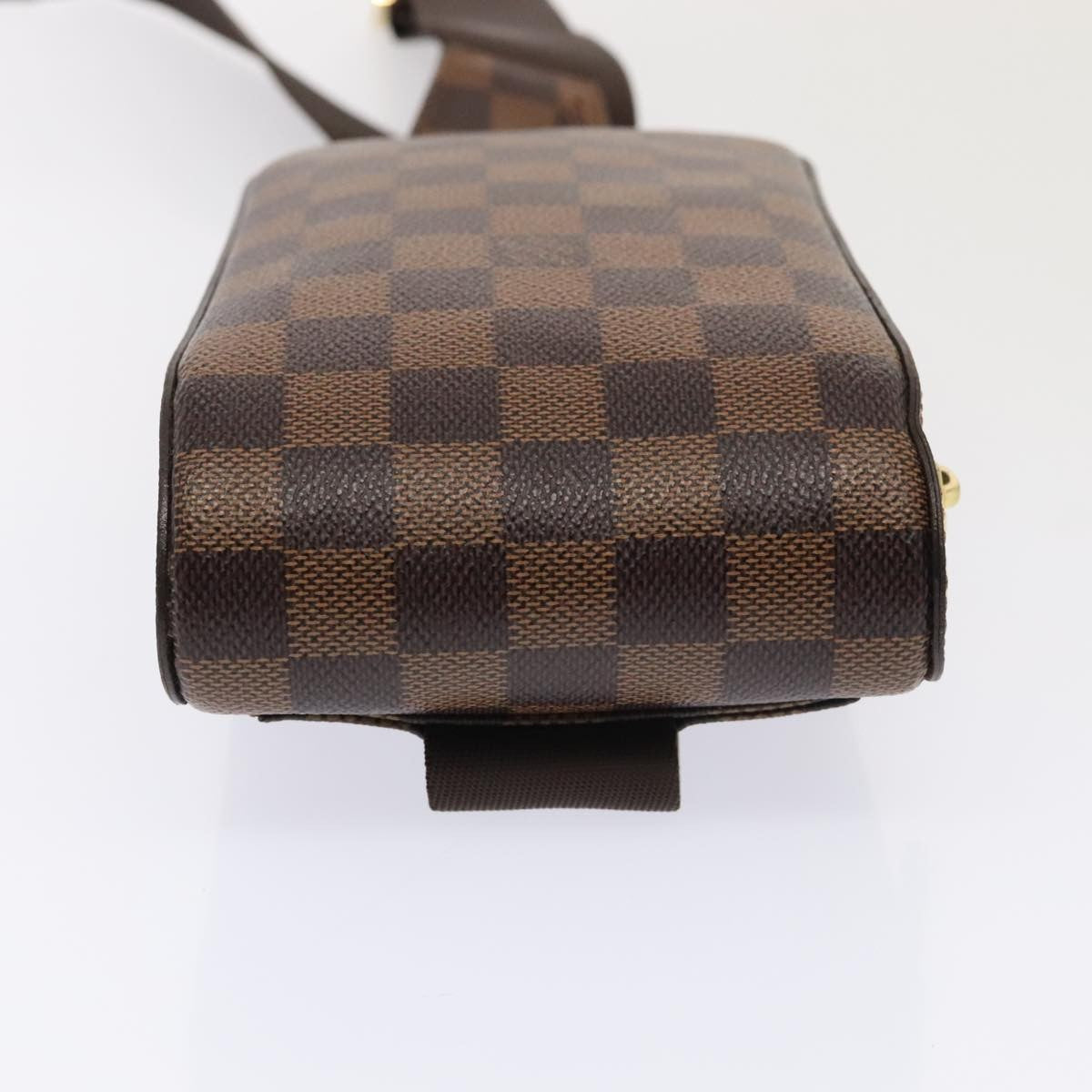 Louis Vuitton Geronimos Waist Bag Damier Brown Canvas Shoulder Bag Bag (Pre-Owned)