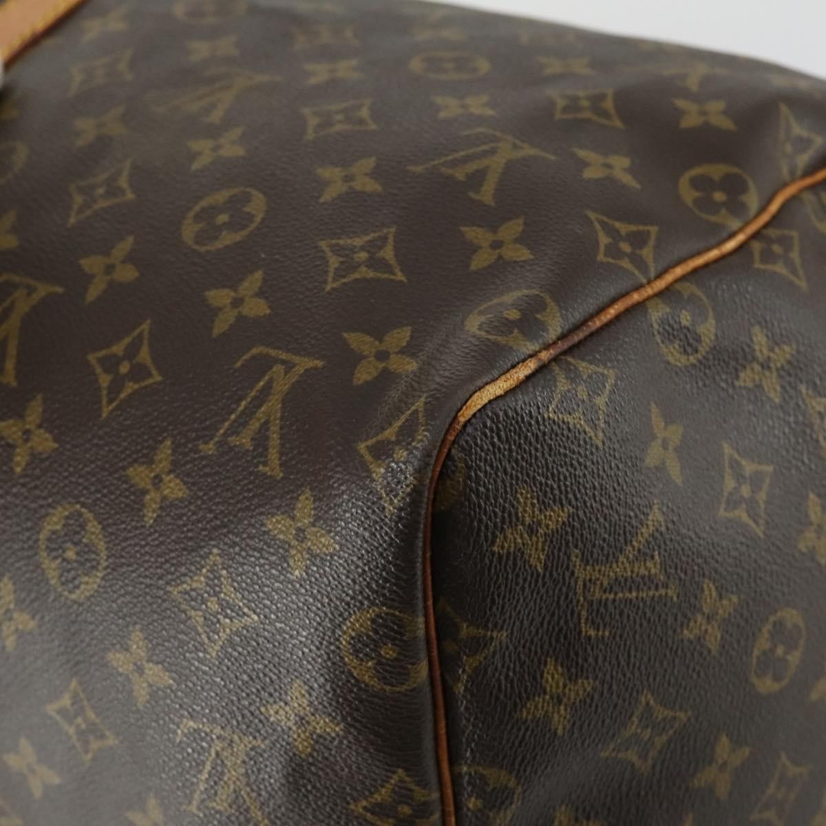 Louis Vuitton Keepall Bag Monogram Canvas Brown Canvas Travel Bag Bag (Pre-Owned)