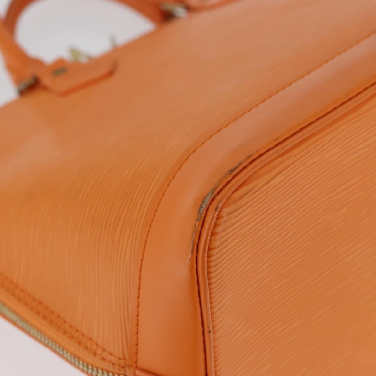 Louis Vuitton Alma Handbag Epi Leather Orange Leather Handbag (Pre-Owned)