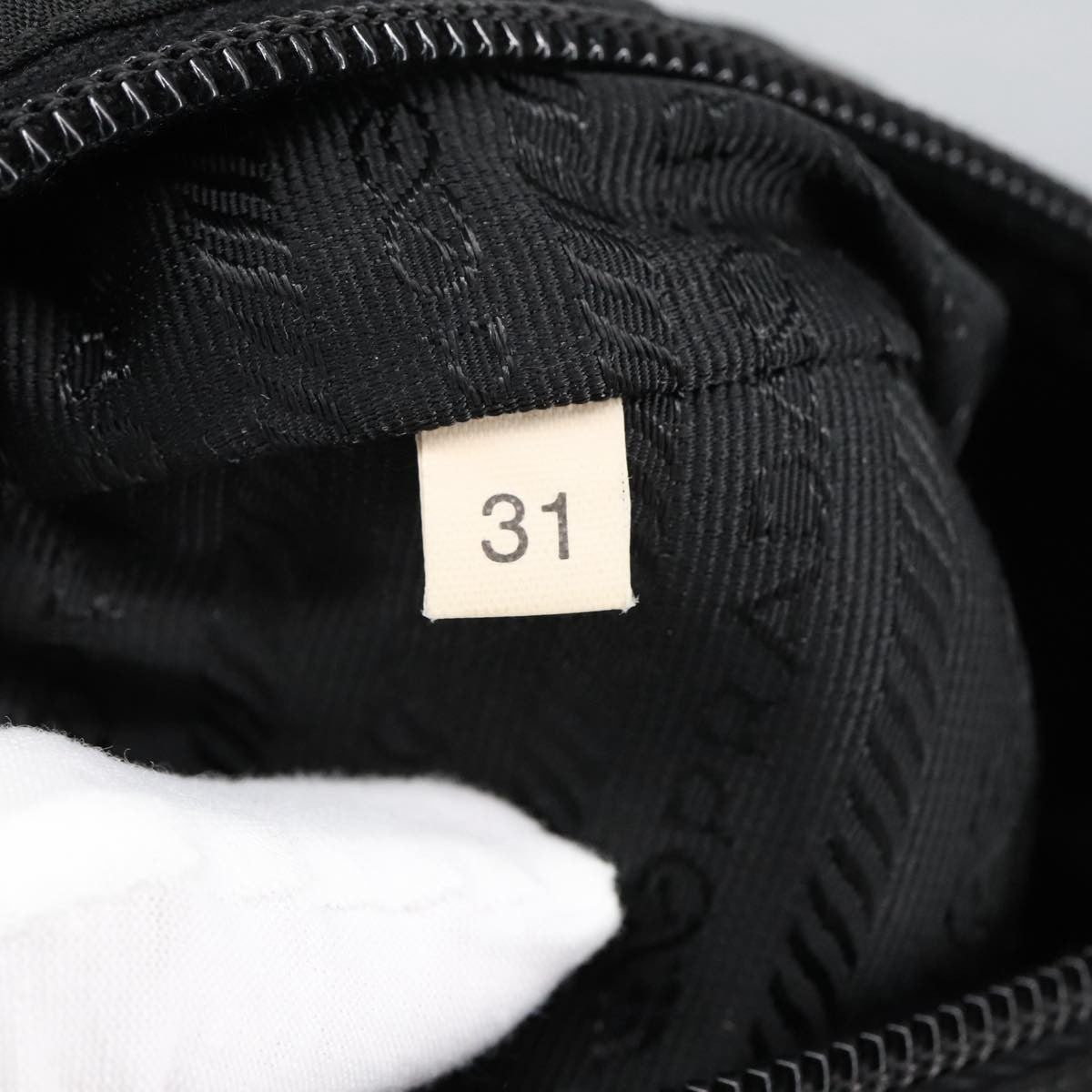 Prada Toiletry Pouch Tessuto Black Nylon Clutche & Pouche Bag (Pre-Owned)