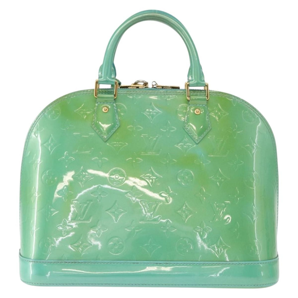 Louis Vuitton Alma Handbag Patent Leather Blue Patent_Leather Handbag (Pre-Owned)