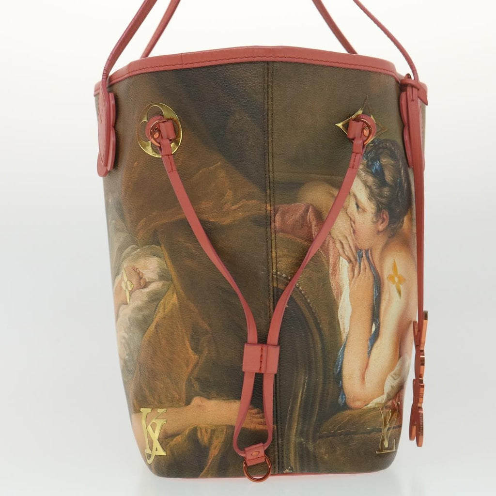 Louis Vuitton Neverfull Nm Tote Limited Edition Jeff Koons Titian Print Canvas Multicolour Canvas Tote Bag Bag (Pre-Owned)