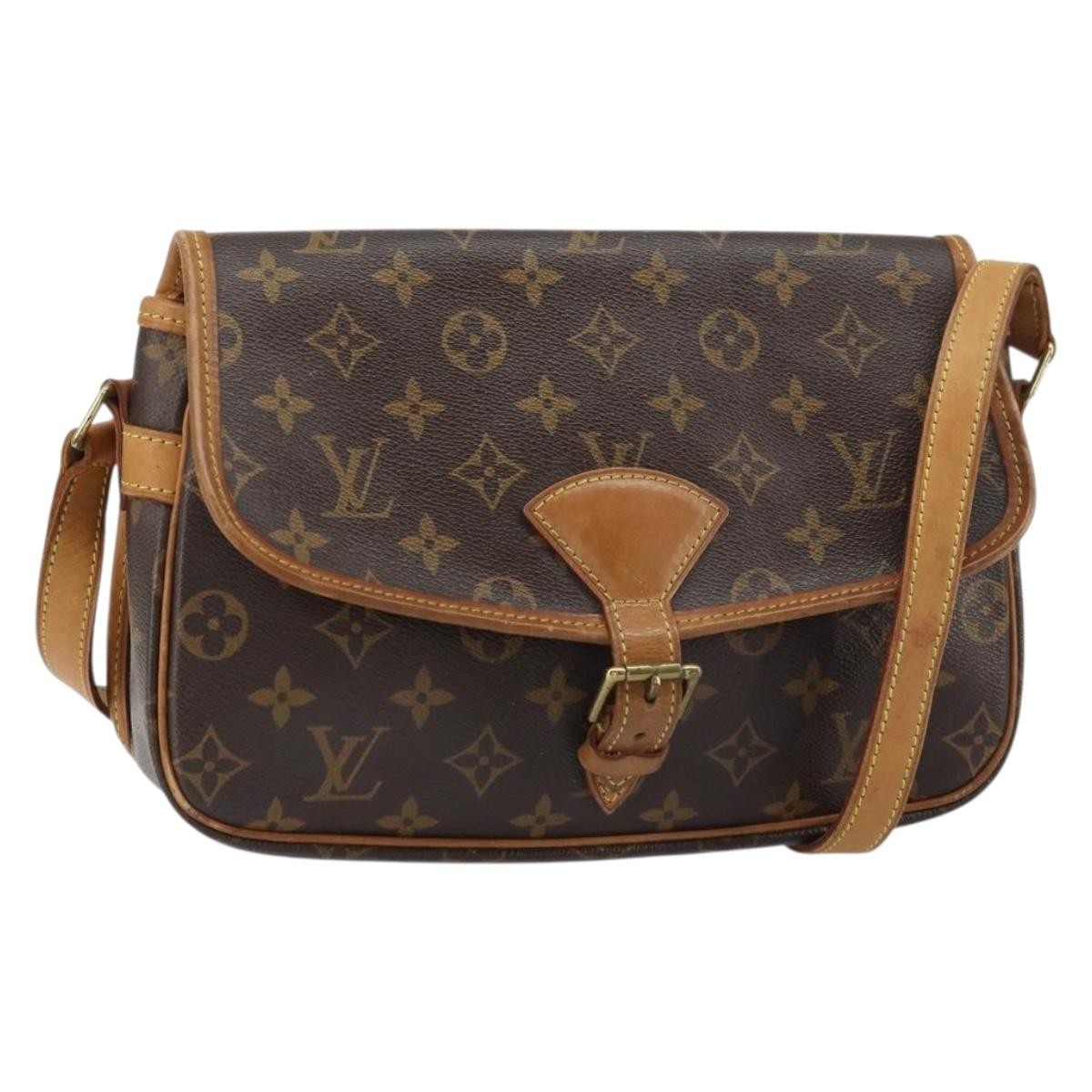 Louis Vuitton Sologne Handbag Monogram Canvas Brown Canvas Shoulder Bag Bag (Pre-Owned)