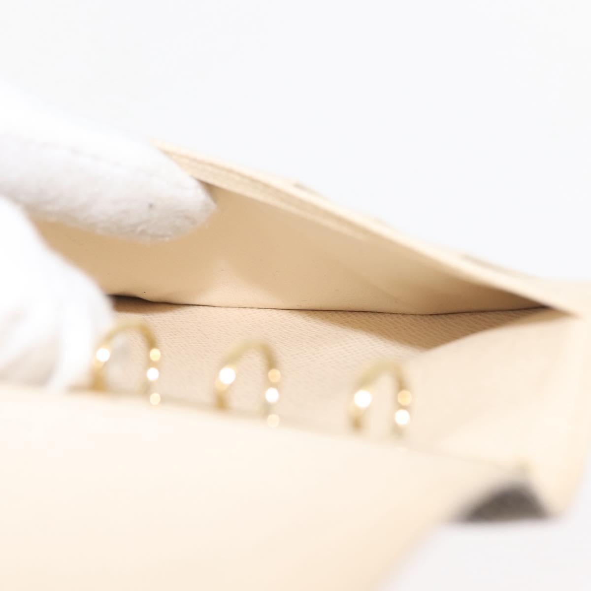 Louis Vuitton Agenda Cover Damier Azur Beige Canvas Toiletry Case Accessory (Pre-Owned)