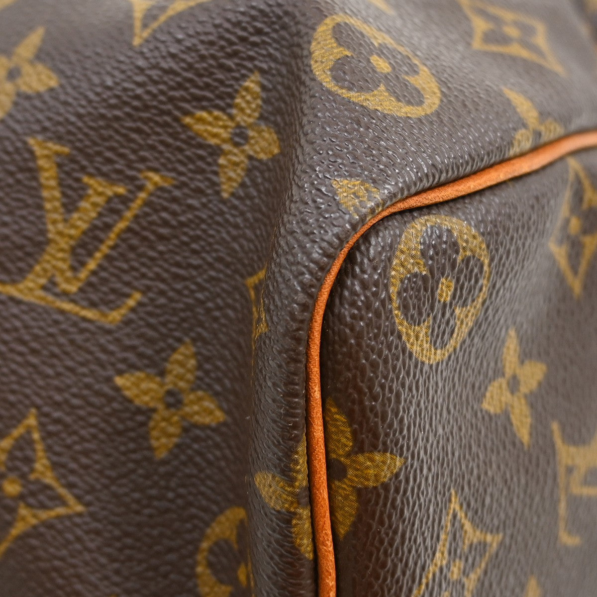 Louis Vuitton Speedy Handbag Monogram Canvas Brown Canvas Handbag (Pre-Owned)