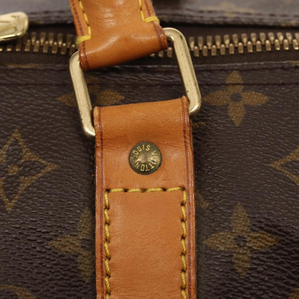 Louis Vuitton Keepall Bag Monogram Canvas Brown Canvas Travel Bag Bag (Pre-Owned)