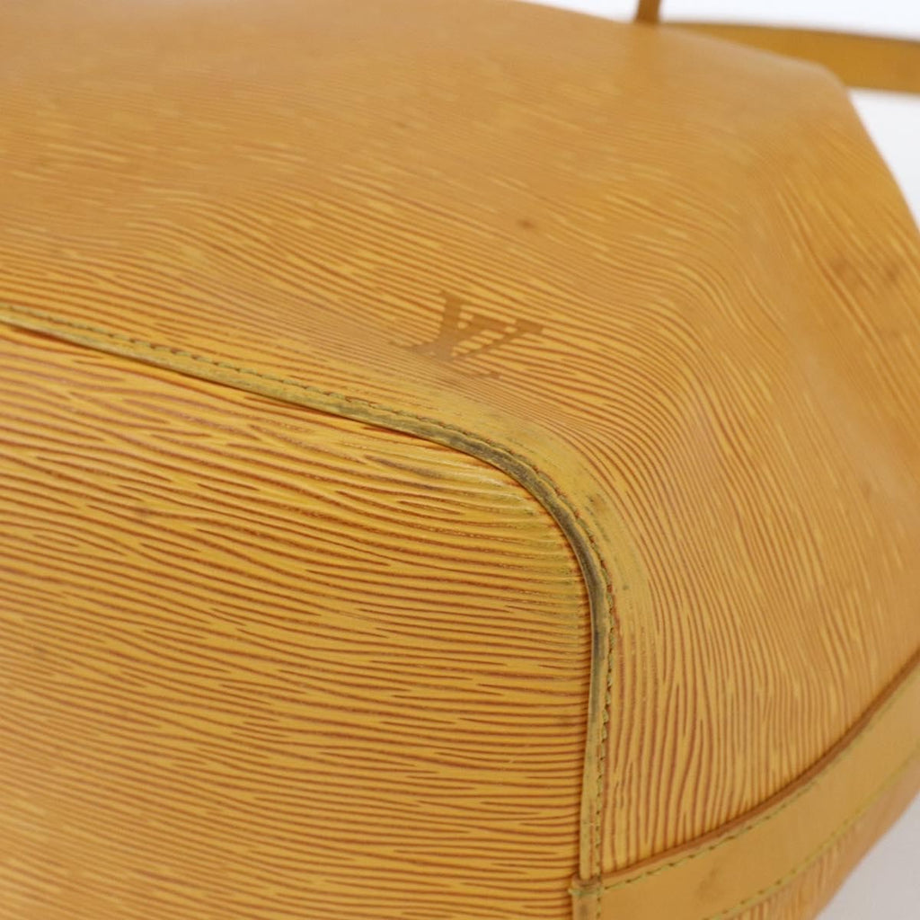 Louis Vuitton Petit Noe Handbag Epi Leather Yellow Leather Shoulder Bag Bag (Pre-Owned)