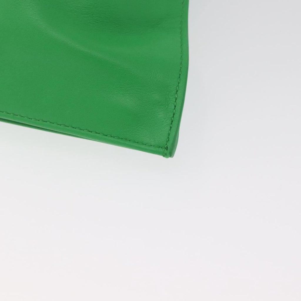 Bottega Veneta Bv Twist Bag Leather Green Leather Handbag (Pre-Owned)