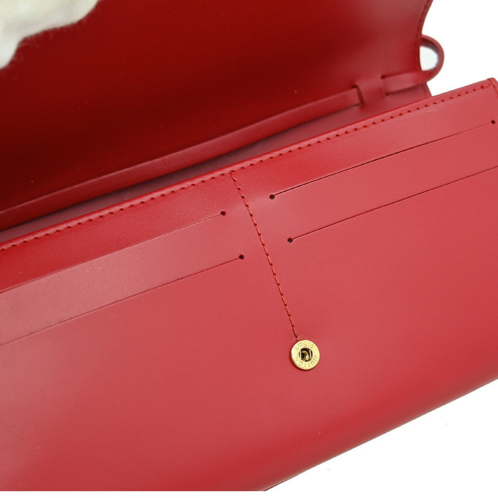 Louis Vuitton Honfleur Handbag Epi Leather Red Leather Shoulder Bag Bag (Pre-Owned)
