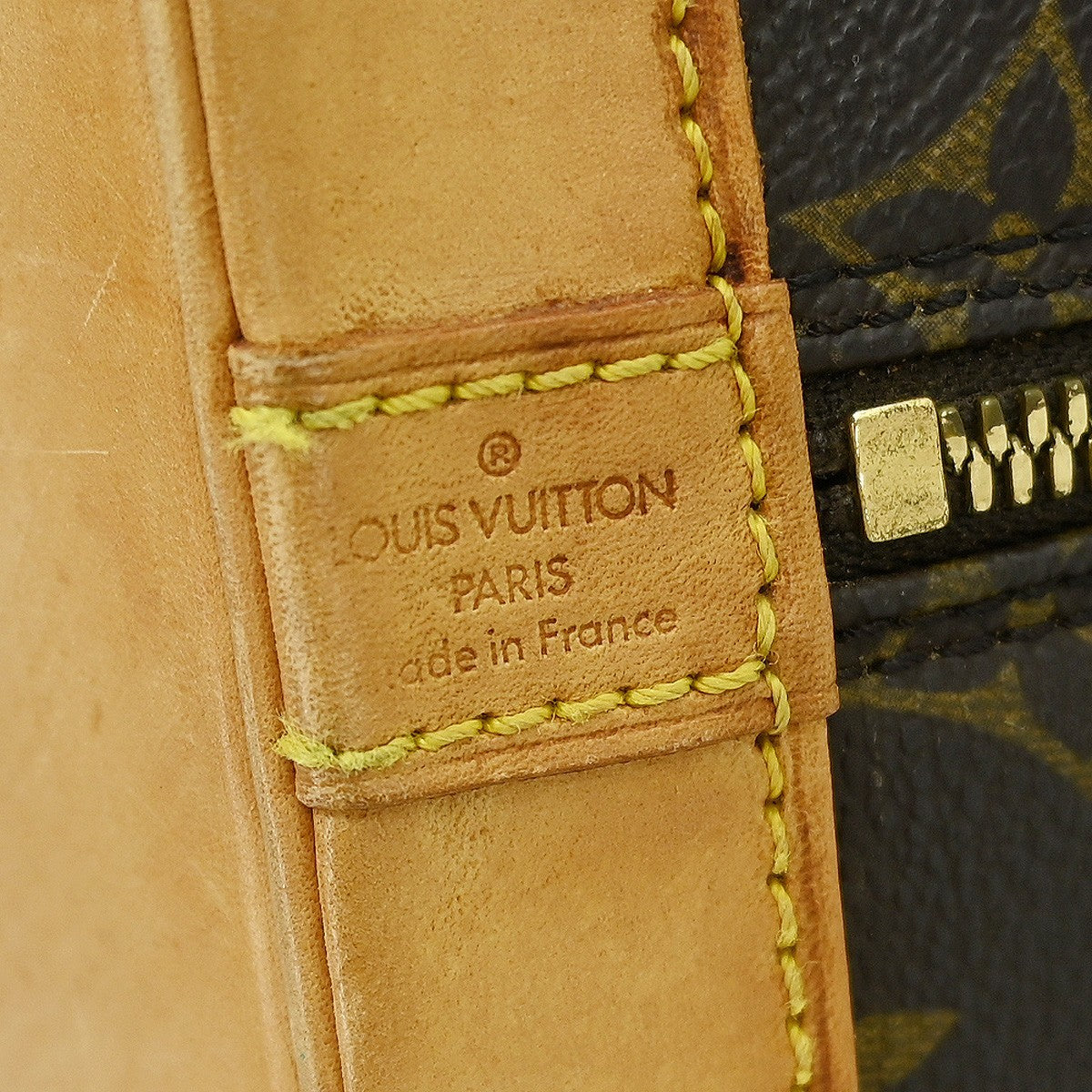 Louis Vuitton Alma Handbag Monogram Canvas Brown Canvas Handbag (Pre-Owned)