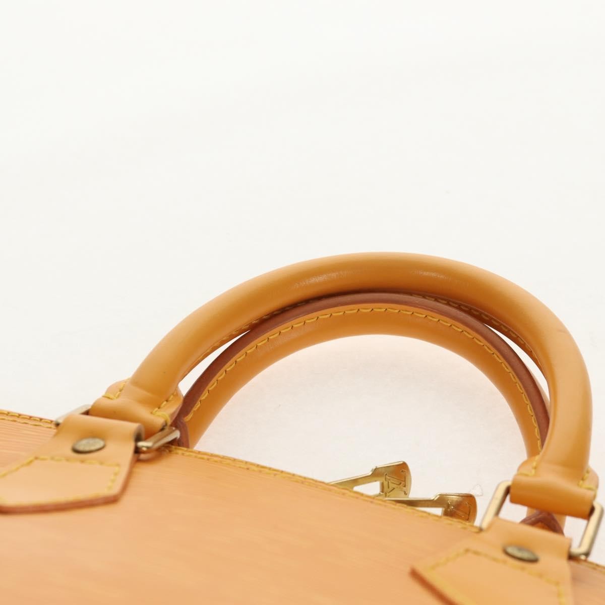 Louis Vuitton Alma Handbag Epi Leather Yellow Leather Handbag (Pre-Owned)