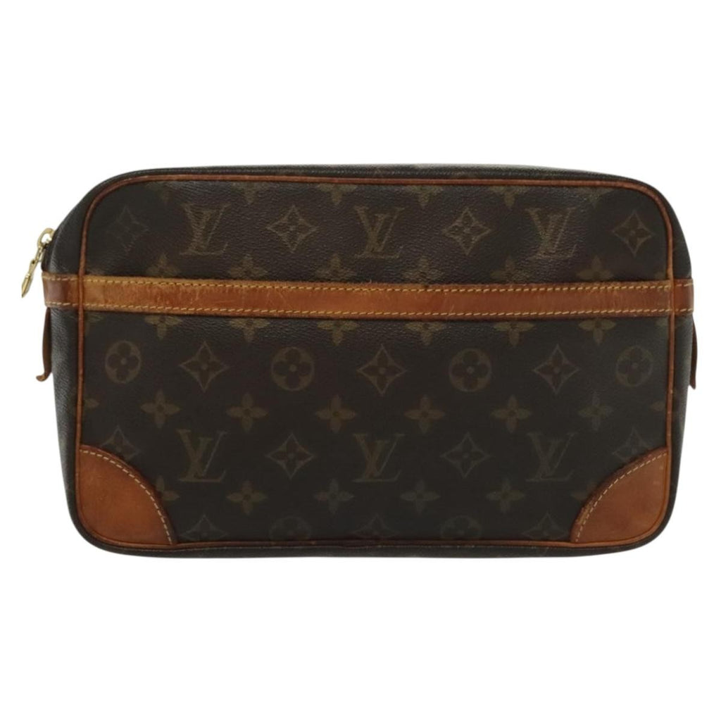 Louis Vuitton Compiegne Canvas Brown Canvas Clutche & Pouche Bag (Pre-Owned)