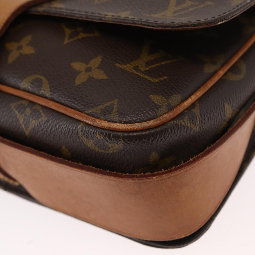 Louis Vuitton Cartouchiere Handbag Monogram Canvas Brown Canvas Shoulder Bag Bag (Pre-Owned)