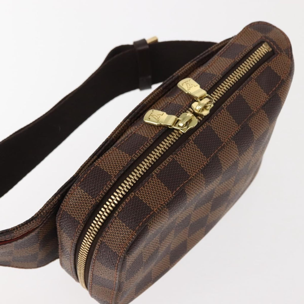 Louis Vuitton Geronimos Waist Bag Damier Brown Canvas Shoulder Bag Bag (Pre-Owned)
