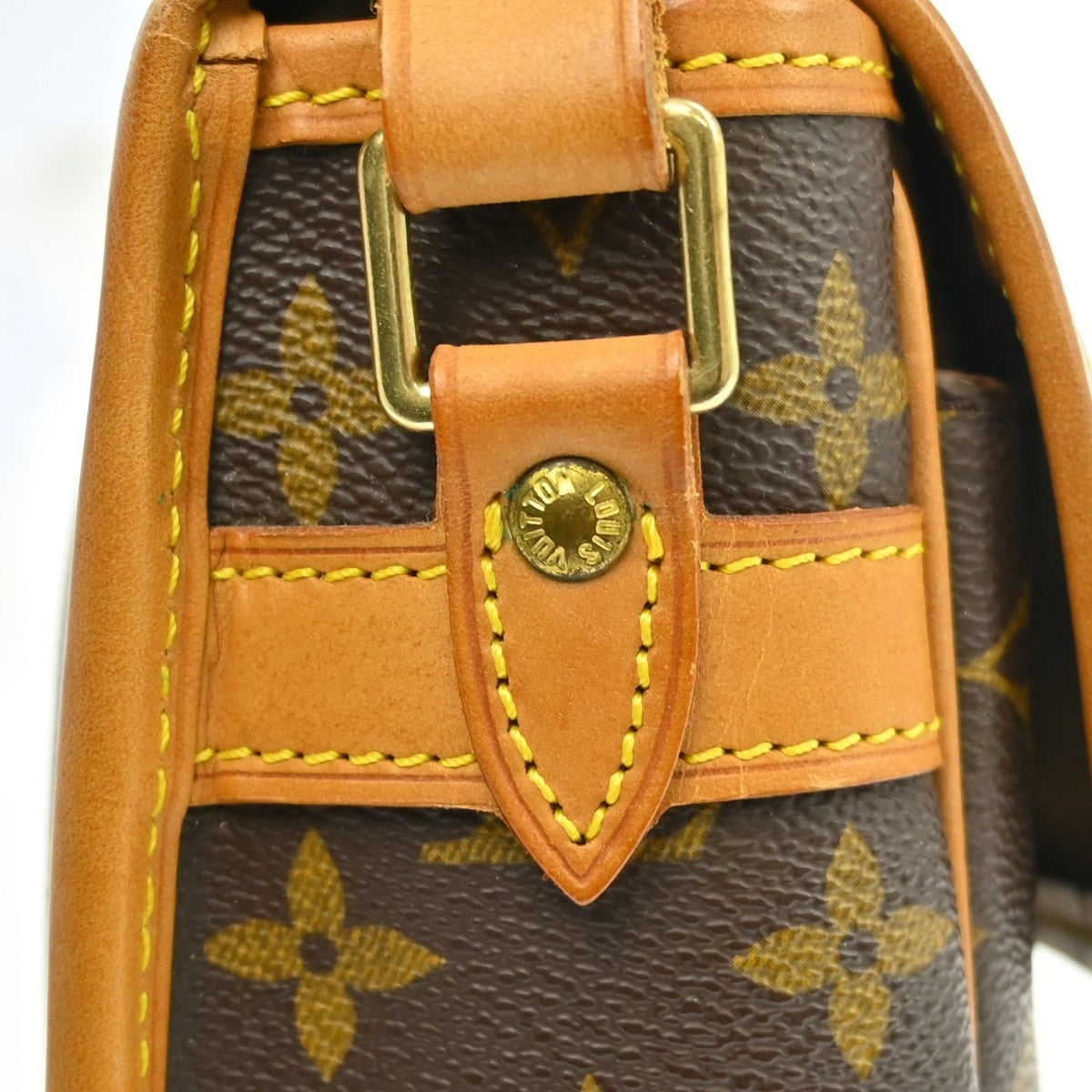 Louis Vuitton Sologne Handbag Monogram Canvas Brown Canvas Shoulder Bag Bag (Pre-Owned)