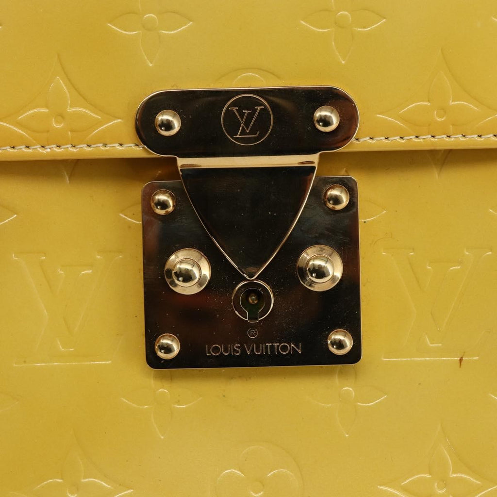 Louis Vuitton Spring Street Nm Handbag Patent Leather Yellow Patent_Leather Handbag (Pre-Owned)
