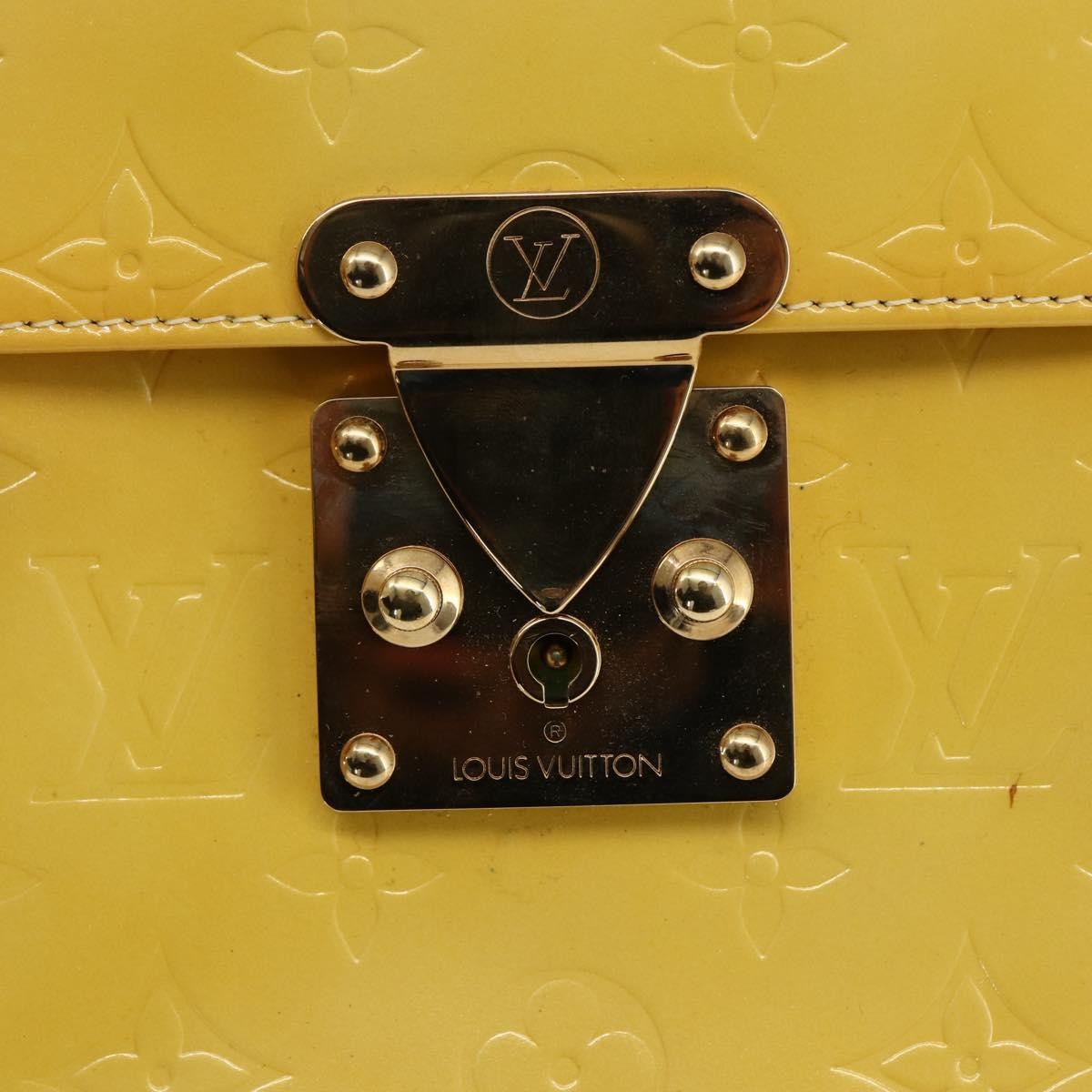 Louis Vuitton Spring Street Nm Handbag Patent Leather Yellow Patent_Leather Handbag (Pre-Owned)