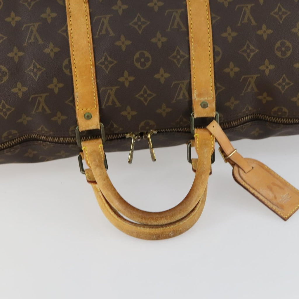 Louis Vuitton Keepall Bag Monogram Canvas Brown Canvas Travel Bag Bag (Pre-Owned)