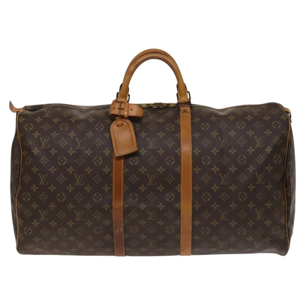 Louis Vuitton Keepall Bag Monogram Canvas Brown Canvas Travel Bag Bag (Pre-Owned)