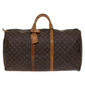 Louis Vuitton Keepall Bag Monogram Canvas Brown Canvas Travel Bag Bag (Pre-Owned)