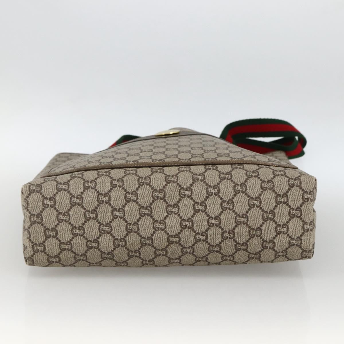 Gucci Ophidia Front Pocket Shopper Tote Gg Coated Canvas Beige Canvas Tote Bag Bag (Pre-Owned)