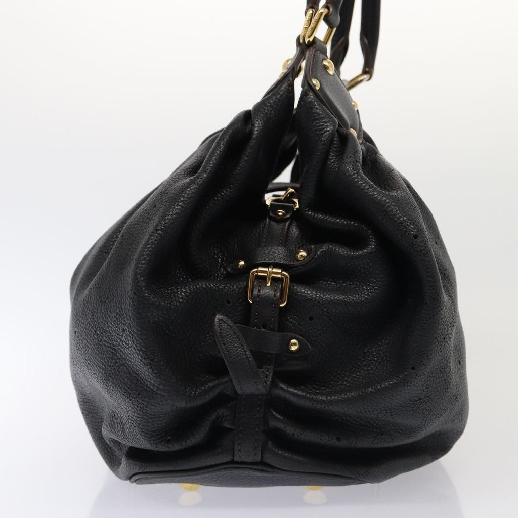Louis Vuitton Xl Hobo Mahina Leather Black Leather Handbag (Pre-Owned)
