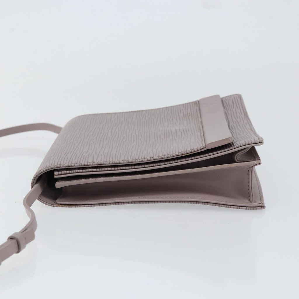 Louis Vuitton Biarritz Shoulder Bag Epi Leather Purple Leather Clutche & Pouche Bag (Pre-Owned)