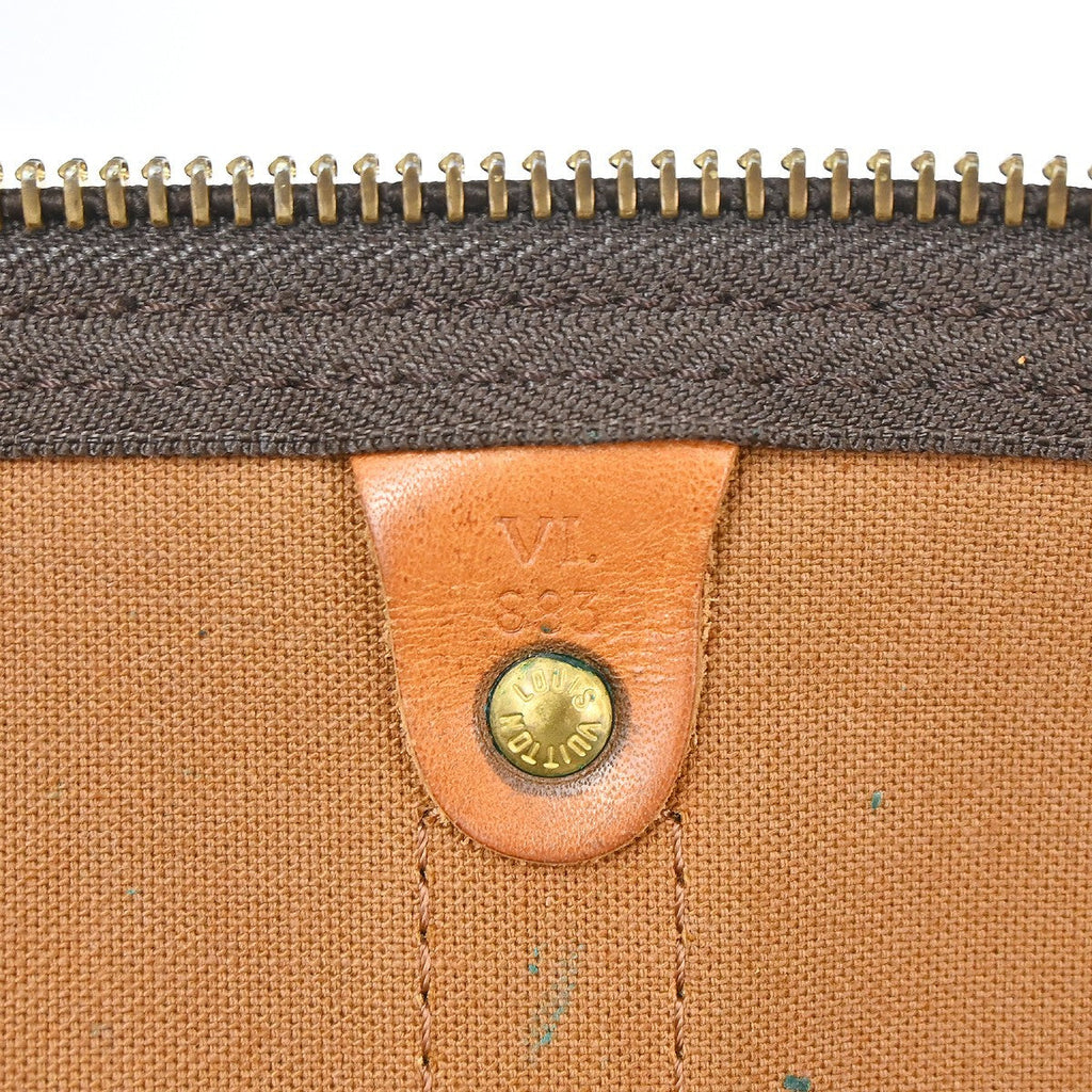 Louis Vuitton Keepall Bag Monogram Canvas Brown Canvas Travel Bag Bag (Pre-Owned)