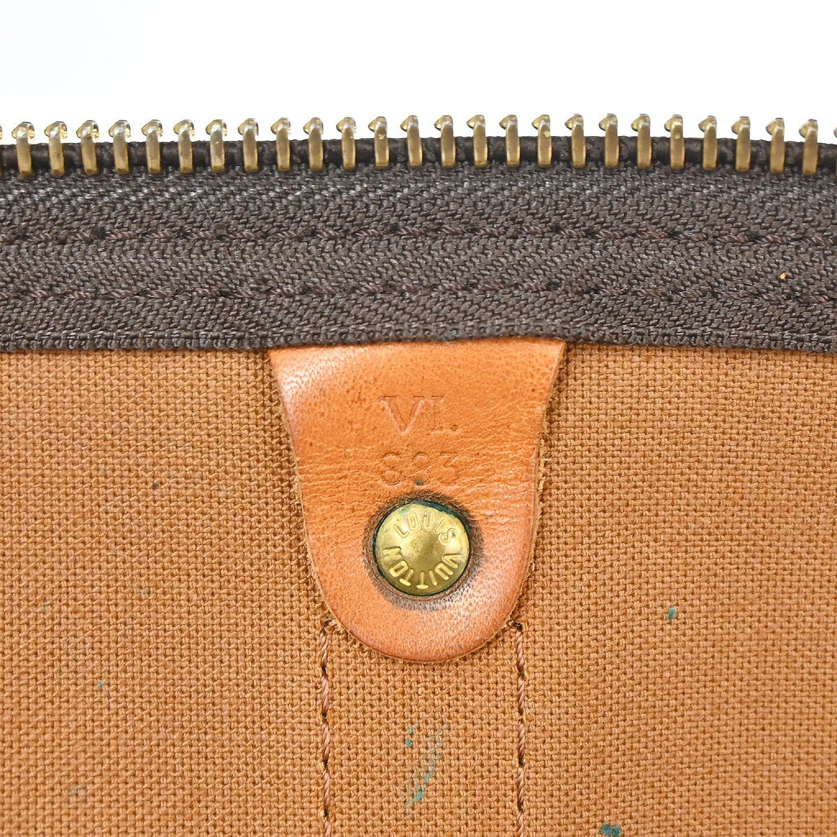 Louis Vuitton Keepall Bag Monogram Canvas Brown Canvas Travel Bag Bag (Pre-Owned)