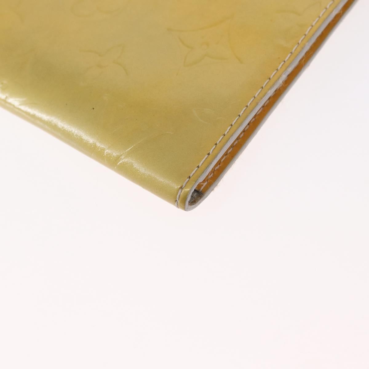 Louis Vuitton Mott Handbag Monogram Vernis Beige Patent_Leather Clutche & Pouche Bag (Pre-Owned)