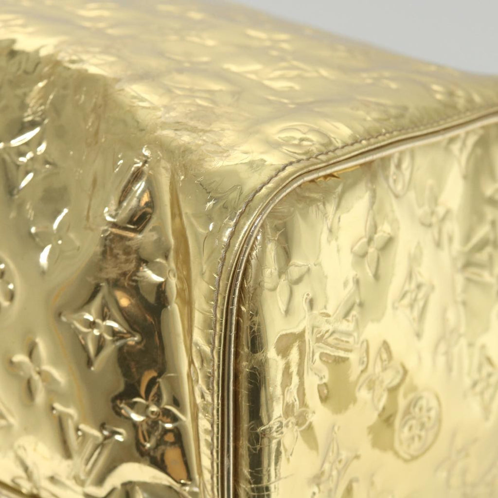 Louis Vuitton Keepall Bag Monogram Miroir Pvc Gold Patent_Leather Travel Bag Bag (Pre-Owned)