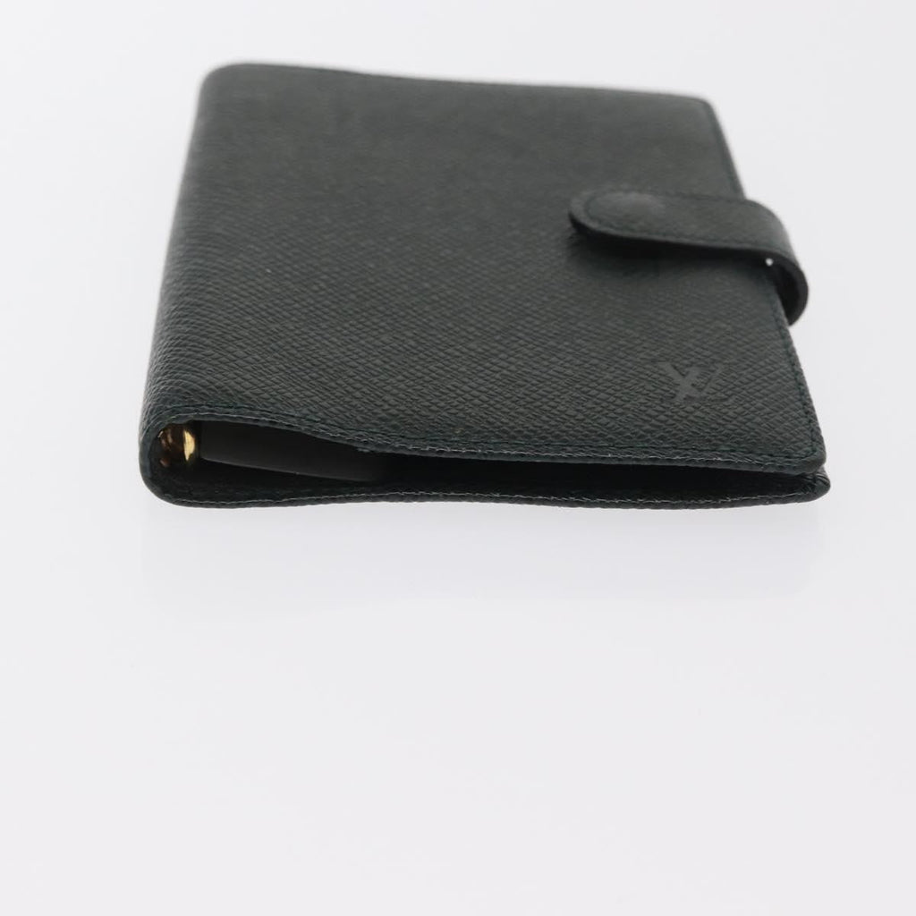 Louis Vuitton Agenda Cover Taiga Leather Green Leather Wallets Accessory (Pre-Owned)