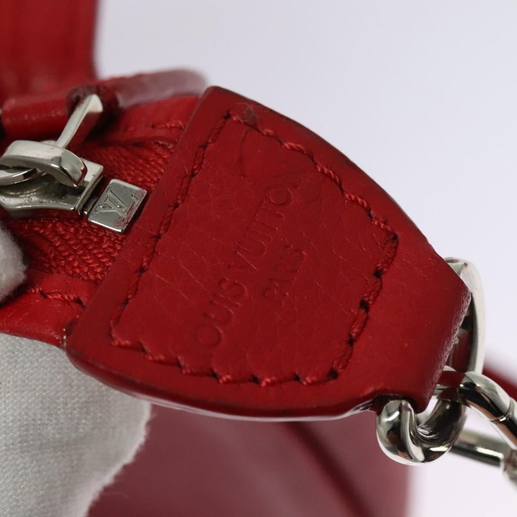 Louis Vuitton Essential Cuir Boheme Handbag Leather Red Leather Shoulder Bag Bag (Pre-Owned)
