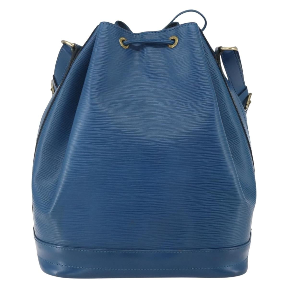 Louis Vuitton Noe Handbag Epi Leather Blue Leather Shoulder Bag Bag (Pre-Owned)