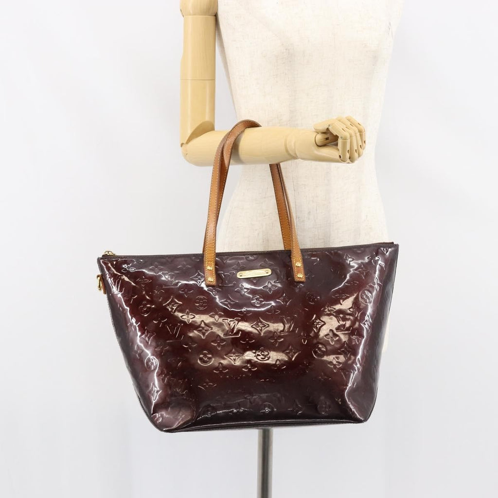 Louis Vuitton Bellevue Handbag Monogram Vernis Purple Patent_Leather Tote Bag Bag (Pre-Owned)