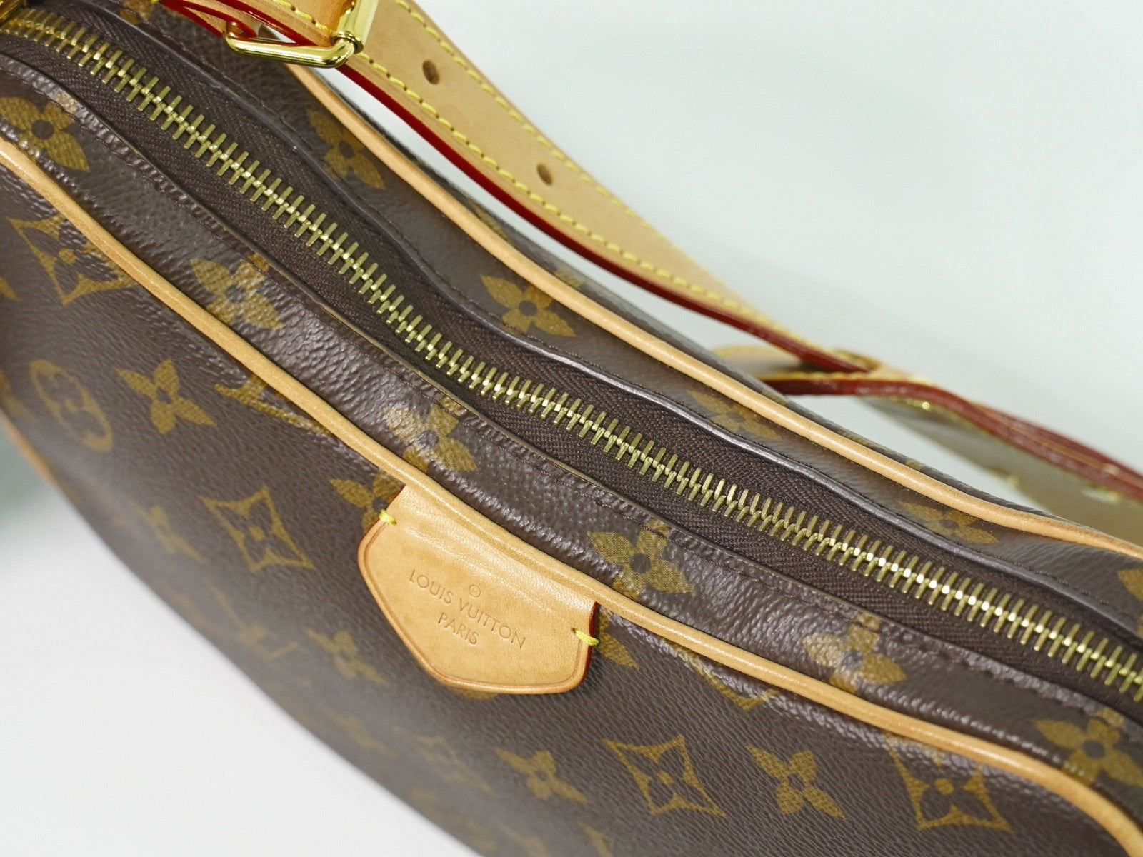 Louis Vuitton Croissant Handbag Monogram Canvas Brown Canvas Shoulder Bag Bag (Pre-Owned)