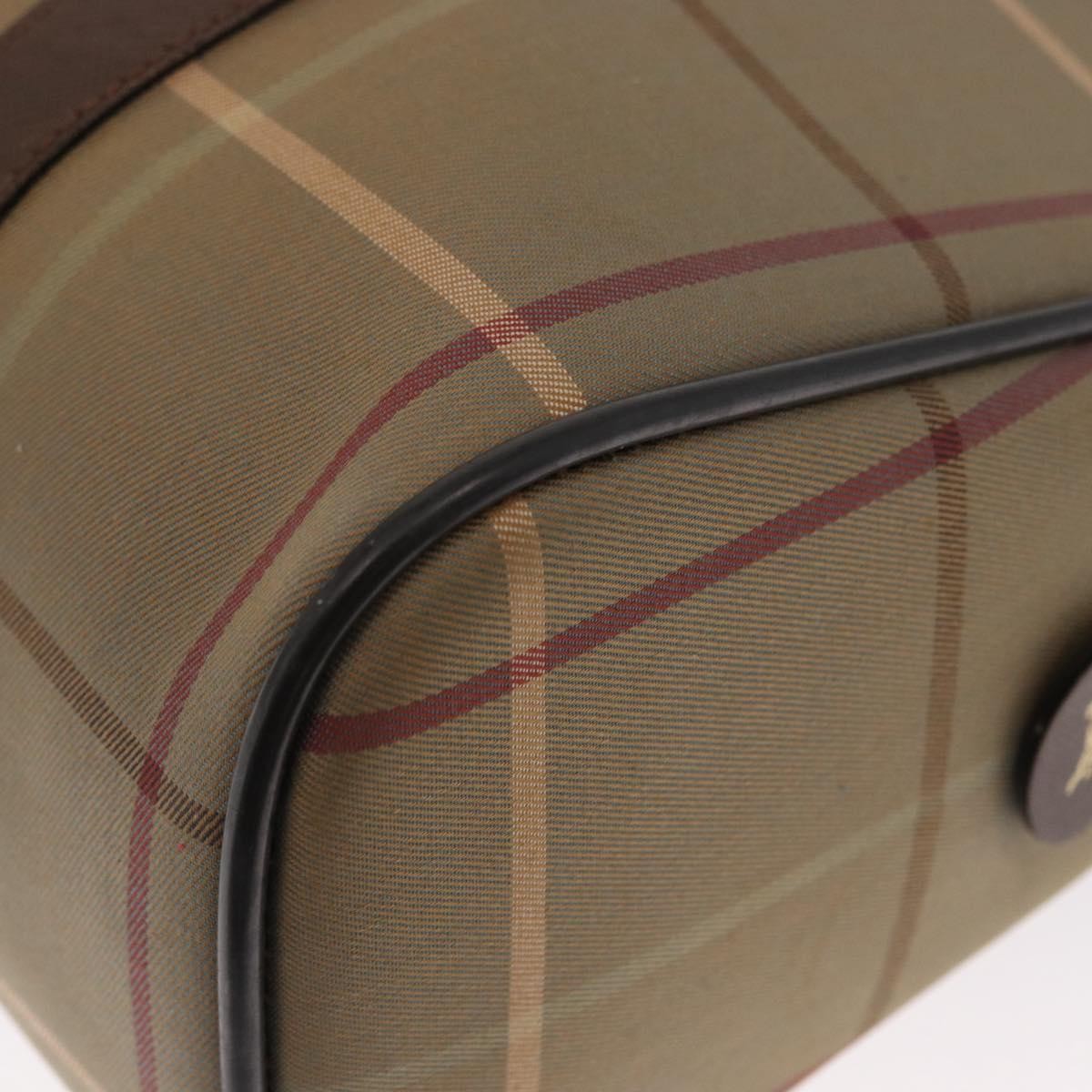 Burberry Nova Handbag Canvas Beige Canvas Handbag (Pre-Owned)
