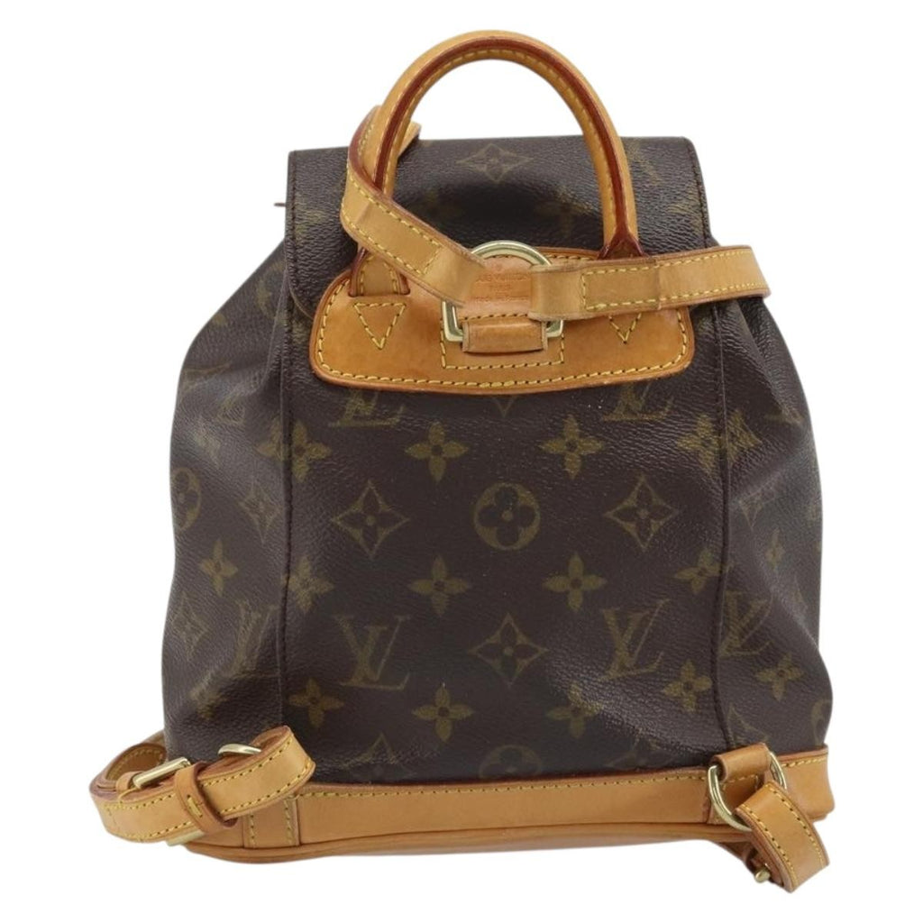 Louis Vuitton Vintage Montsouris Backpack Monogram Canvas Brown Canvas Handbag (Pre-Owned)