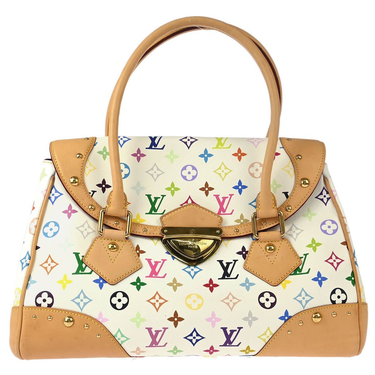 Louis Vuitton Beverly Handbag Monogram Multicolor Multicolour Canvas Handbag (Pre-Owned)