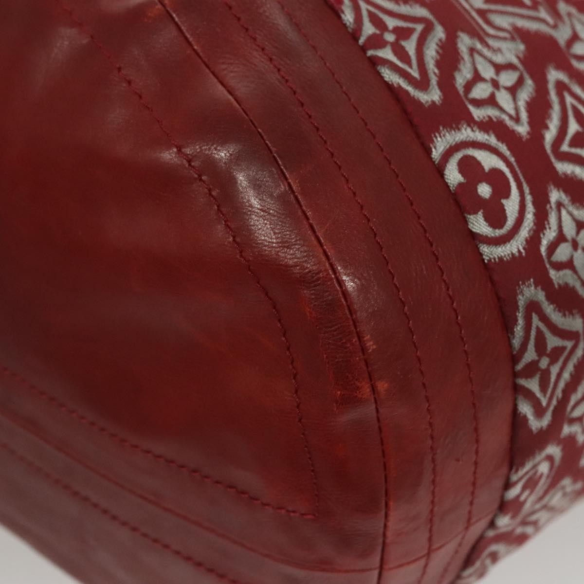 Louis Vuitton Aviator Handbag Limited Edition Monogram Jacquard Burgundy Canvas Handbag (Pre-Owned)