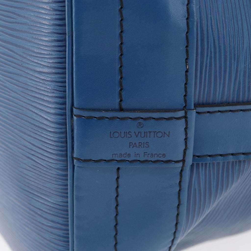 Louis Vuitton Petit Noe Nm Handbag Epi Leather Blue Leather Shoulder Bag Bag (Pre-Owned)