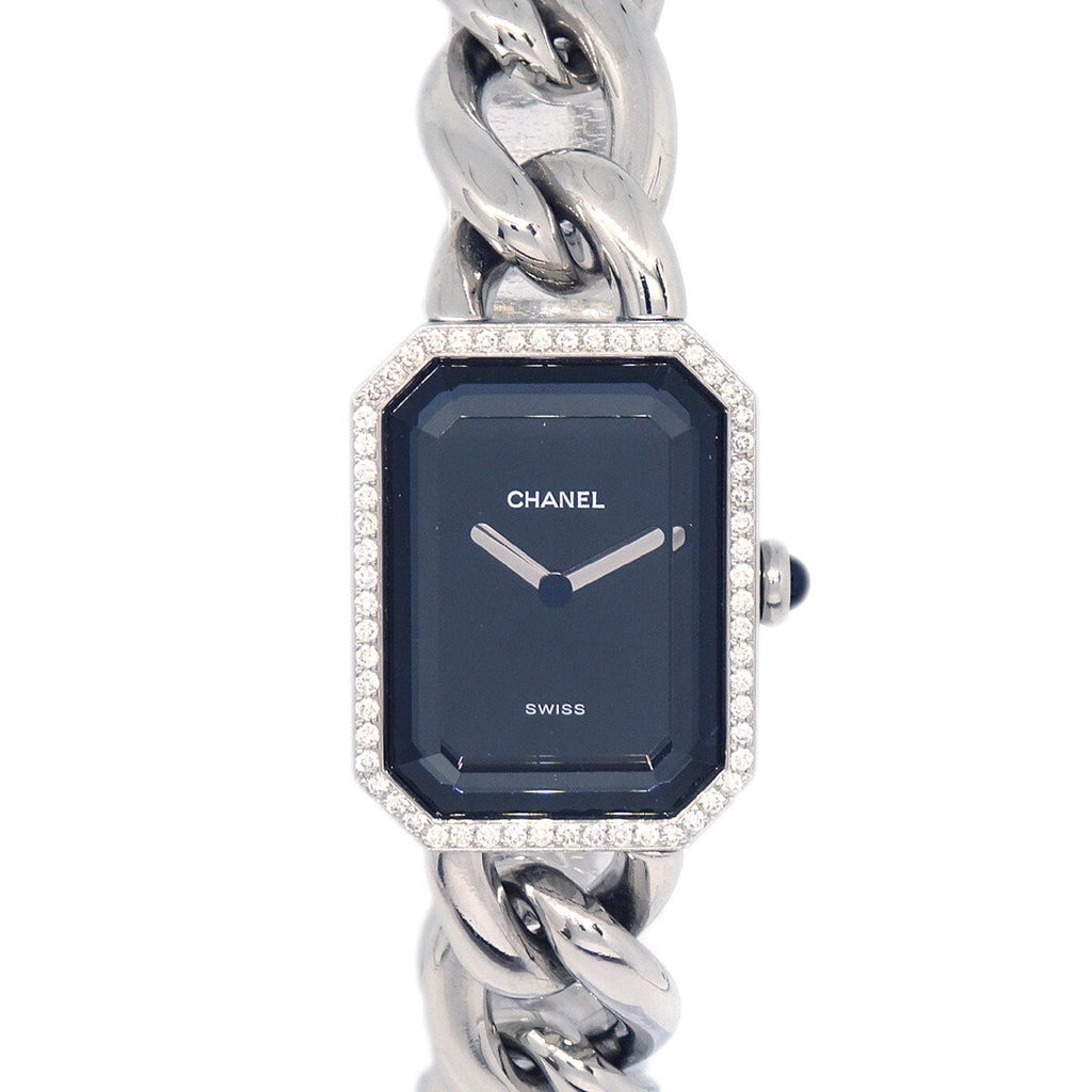 Chanel Premiere Chain Quartz Watch Stainless Steel With Diamond  Bezel Watch (Pre-Owned)