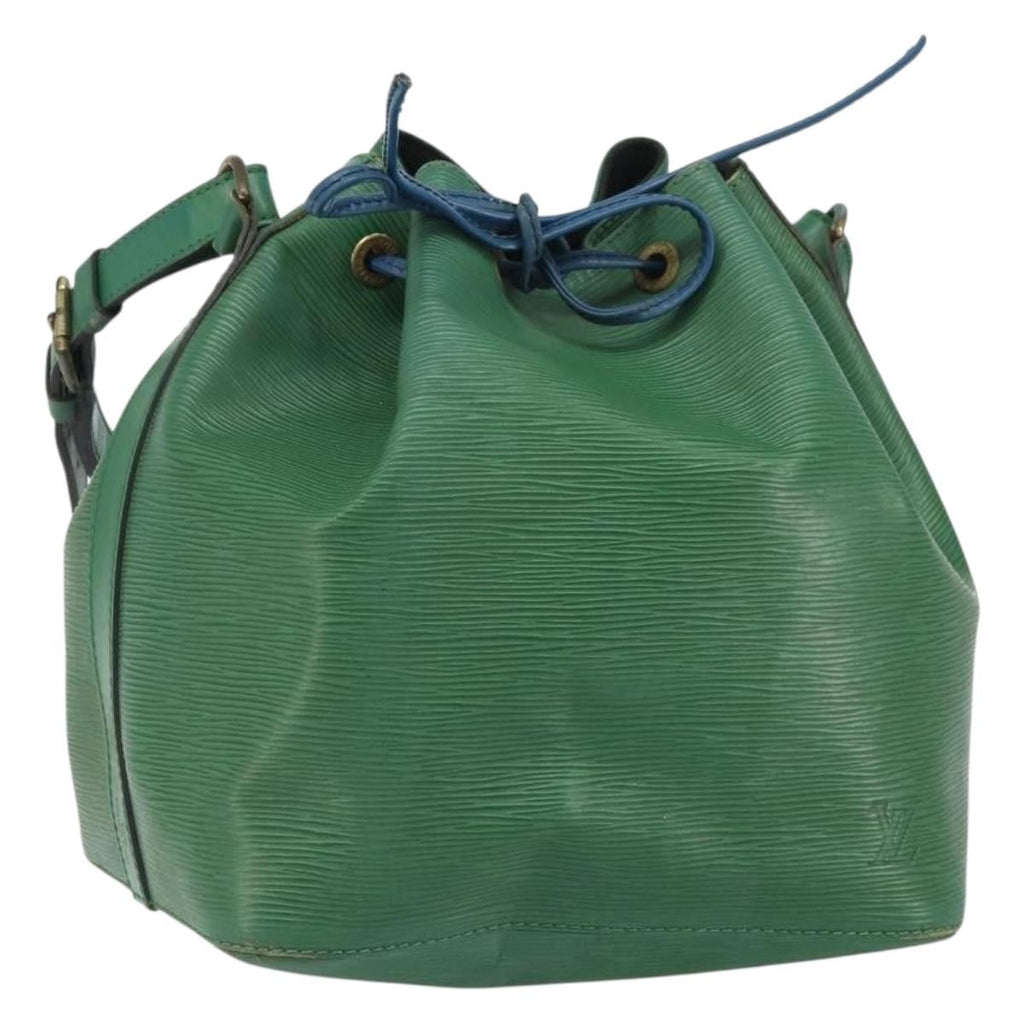 Louis Vuitton Petit Noe Handbag Epi Leather Green Leather Shoulder Bag Bag (Pre-Owned)